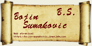 Bojin Šumaković vizit kartica